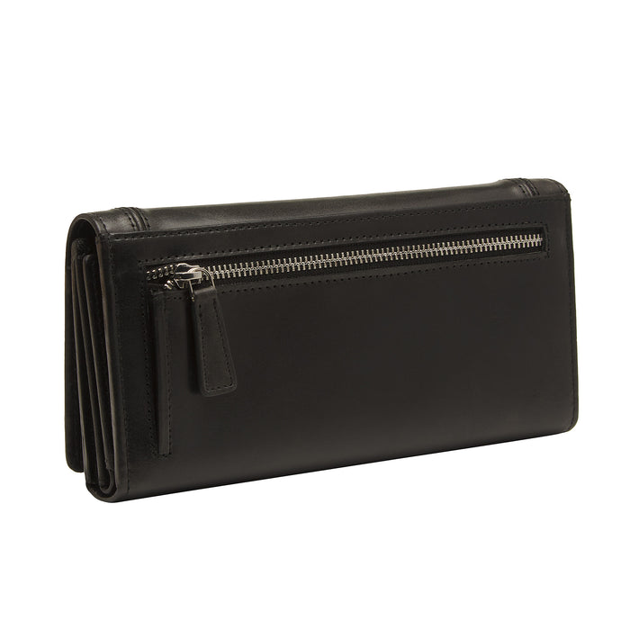 Mancini Leather South Beach Ladies’ RFID Secure Trifold Checkbook Wallet