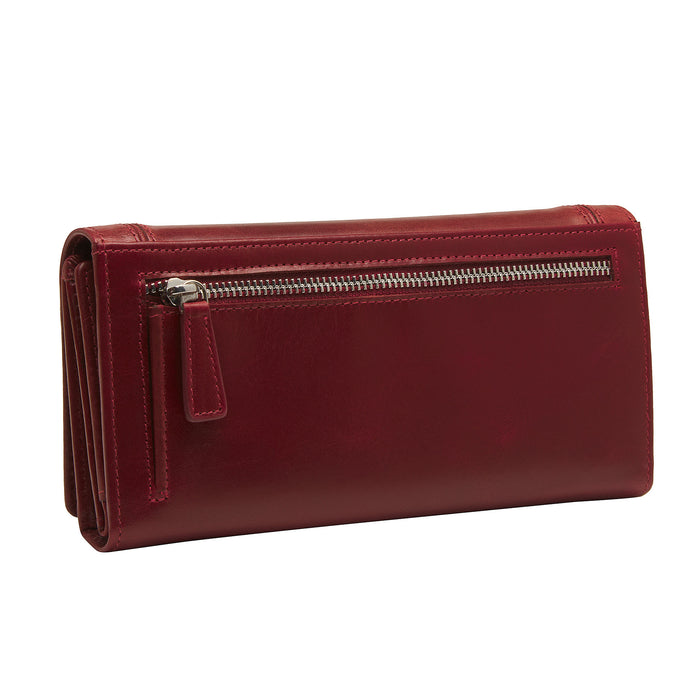 Mancini Leather South Beach Ladies’ RFID Secure Trifold Checkbook Wallet