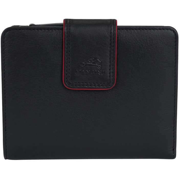 Mancini Leather Sonoma Women’s Medium Clutch Wallet with Enhanced RFID Protection