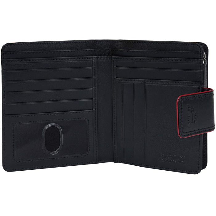 Mancini Leather Sonoma Women’s Medium Clutch Wallet with Enhanced RFID Protection