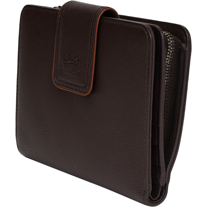 Mancini Leather Sonoma Women’s Medium Clutch Wallet with Enhanced RFID Protection