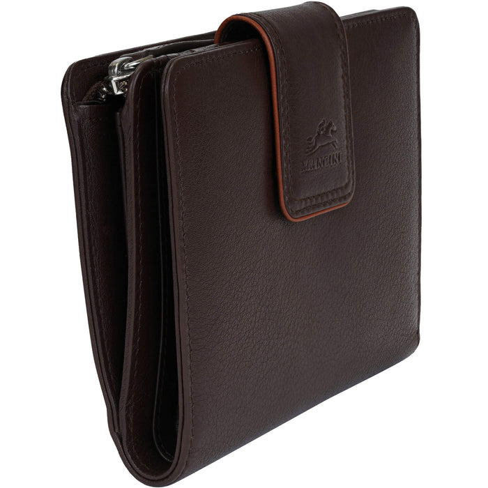 Mancini Leather Sonoma Women’s Medium Clutch Wallet with Enhanced RFID Protection