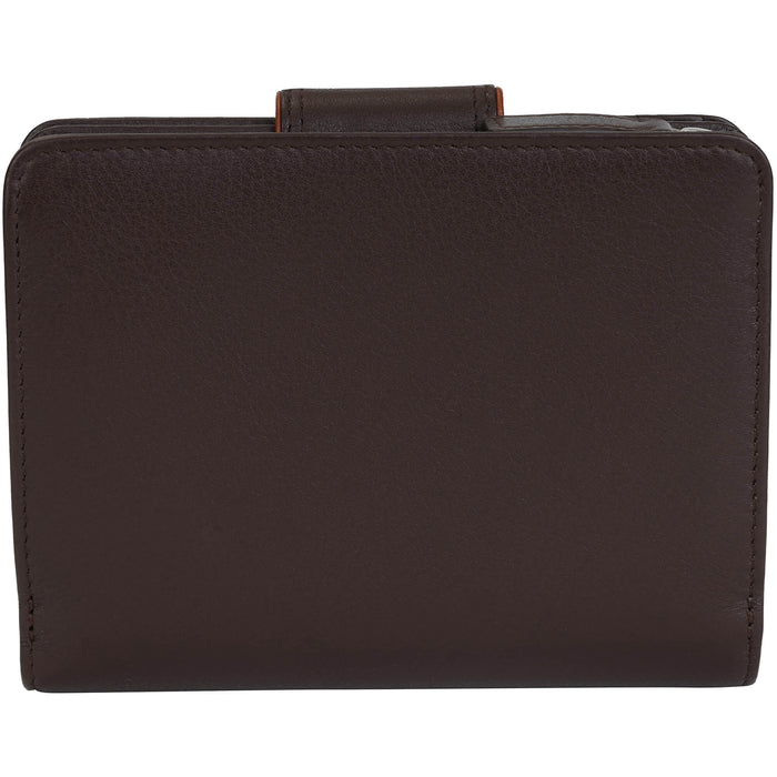 Mancini Leather Sonoma Women’s Medium Clutch Wallet with Enhanced RFID Protection