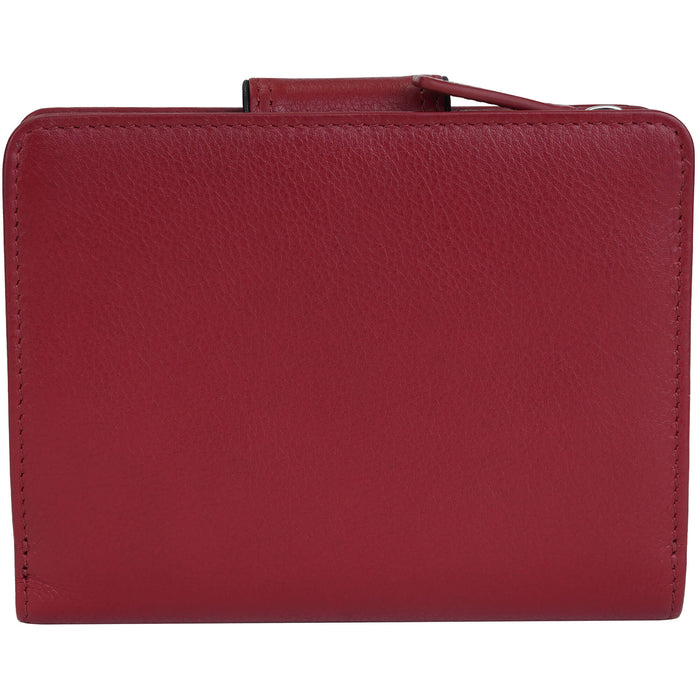 Mancini Leather Sonoma Women’s Medium Clutch Wallet with Enhanced RFID Protection