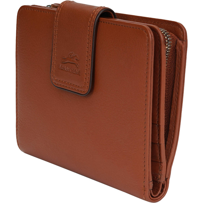 Mancini Leather Sonoma Women’s Medium Clutch Wallet with Enhanced RFID Protection