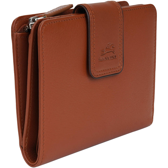 Mancini Leather Sonoma Women’s Medium Clutch Wallet with Enhanced RFID Protection