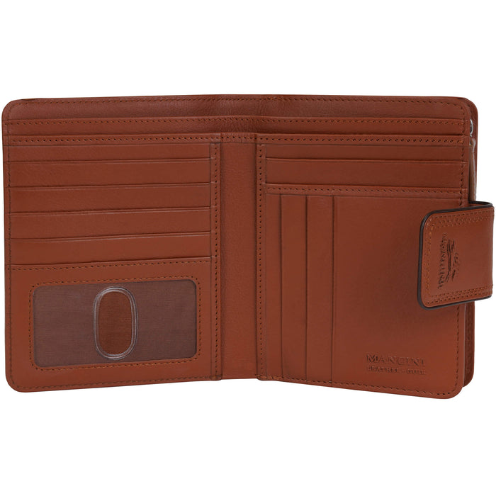 Mancini Leather Sonoma Women’s Medium Clutch Wallet with Enhanced RFID Protection