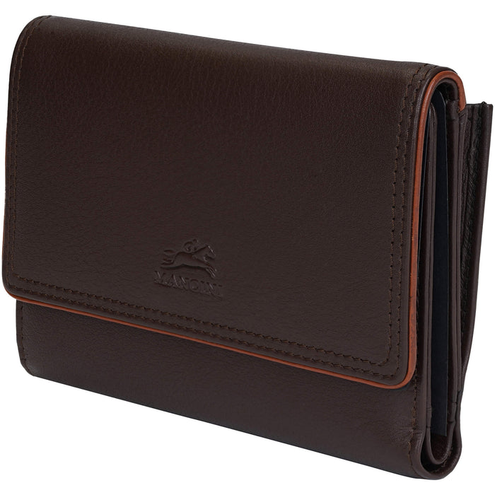 Mancini Leather Sonoma Women’s Medium Clutch Wallet with Enhanced RFID Protection