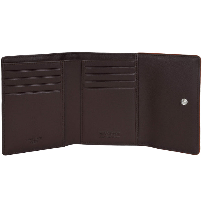 Mancini Leather Sonoma Women’s Medium Clutch Wallet with Enhanced RFID Protection