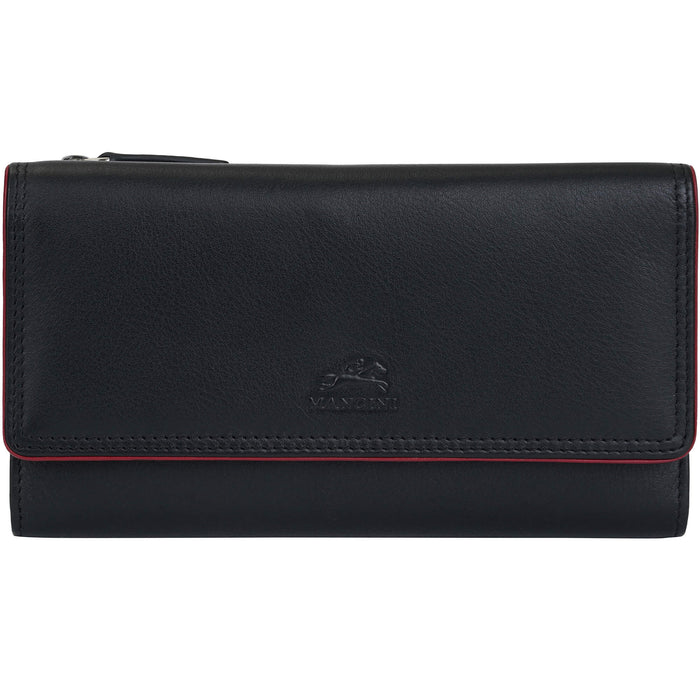 Mancini Leather Sonoma Women’s Medium Clutch Wallet with Enhanced RFID Protection