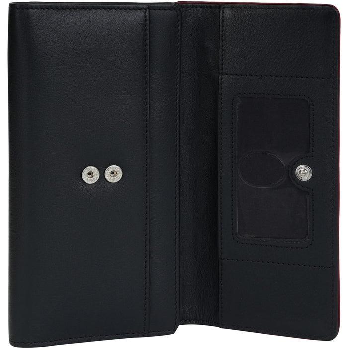 Mancini Leather Sonoma Women’s Medium Clutch Wallet with Enhanced RFID Protection