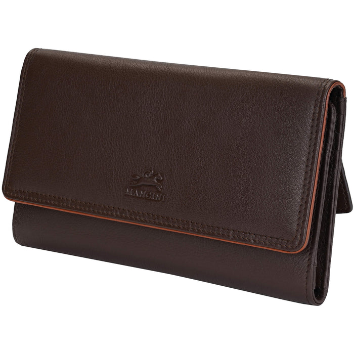 Mancini Leather Sonoma Women’s Medium Clutch Wallet with Enhanced RFID Protection