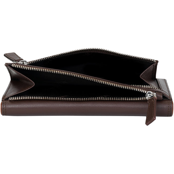 Mancini Leather Sonoma Women’s Medium Clutch Wallet with Enhanced RFID Protection