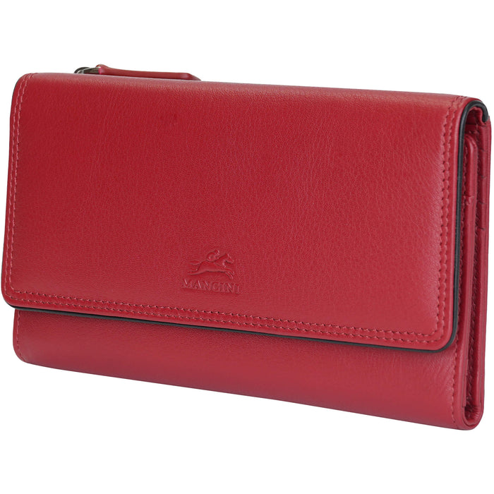 Mancini Leather Sonoma Women’s Medium Clutch Wallet with Enhanced RFID Protection