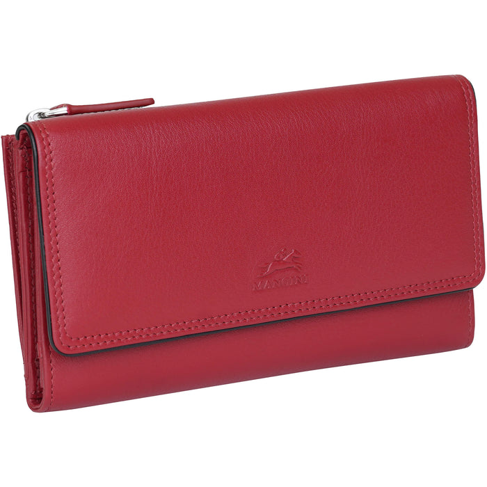 Mancini Leather Sonoma Women’s Medium Clutch Wallet with Enhanced RFID Protection