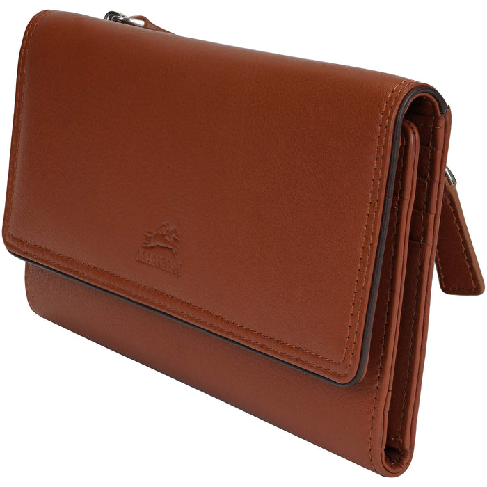 Mancini Leather Sonoma Women’s Medium Clutch Wallet with Enhanced RFID Protection
