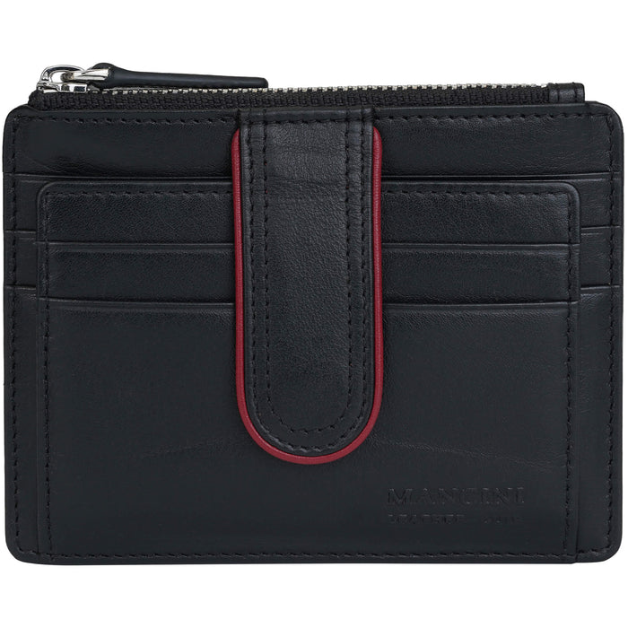 Mancini Leather Sonoma Women’s Card Case with Enhanced RFID Protection