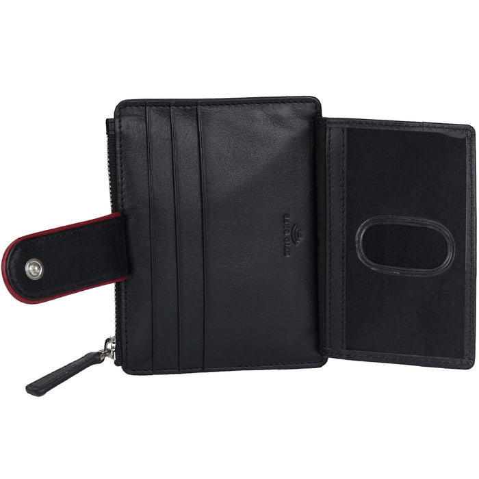Mancini Leather Sonoma Women’s Card Case with Enhanced RFID Protection