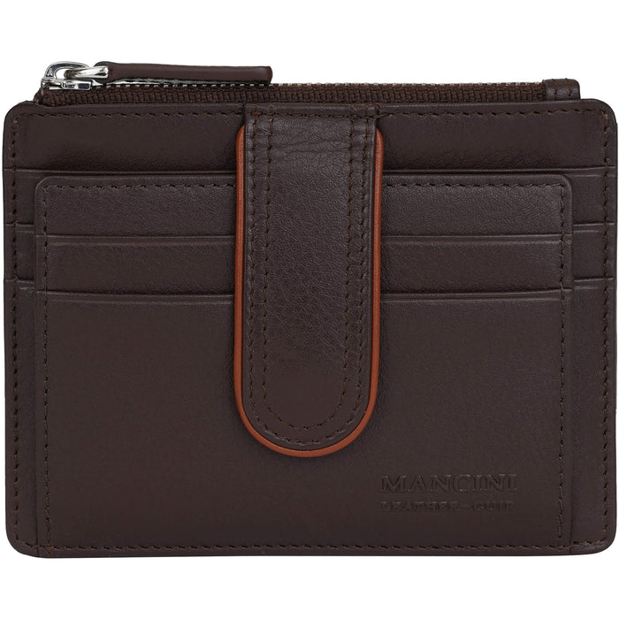 Mancini Leather Sonoma Women’s Card Case with Enhanced RFID Protection