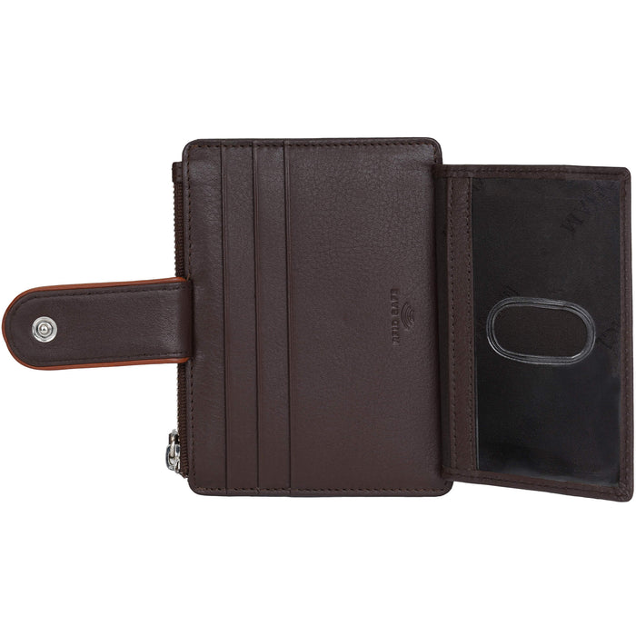 Mancini Leather Sonoma Women’s Card Case with Enhanced RFID Protection