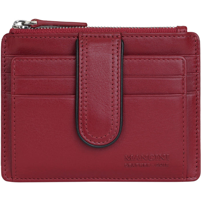 Mancini Leather Sonoma Women’s Card Case with Enhanced RFID Protection