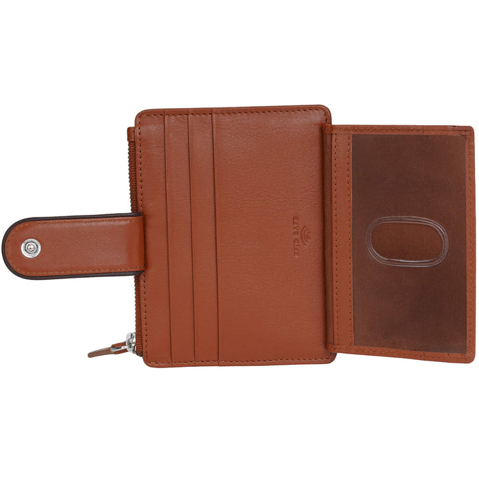 Mancini Leather Sonoma Women’s Card Case with Enhanced RFID Protection