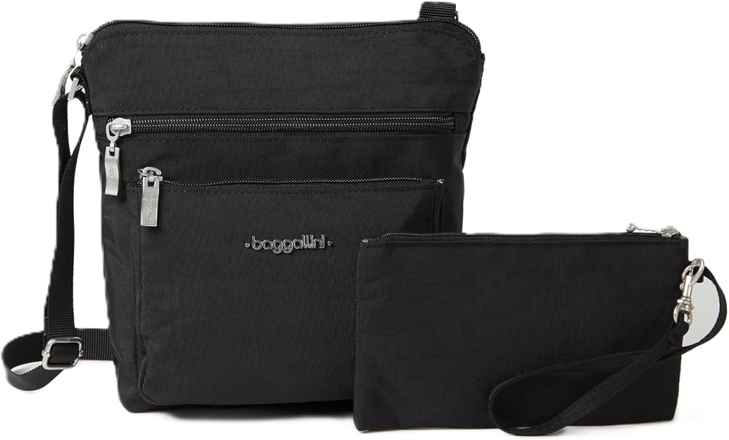 Baggallini Legacy Pocket Crossbody With RFID Wristlet