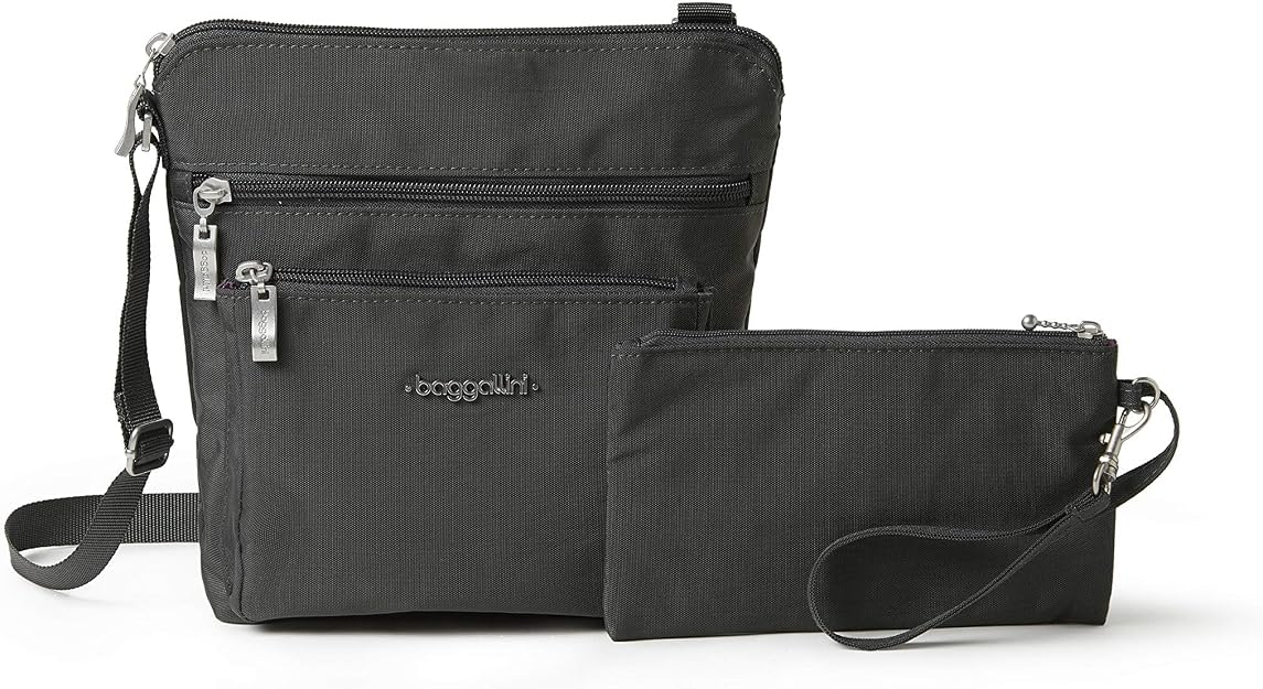 Baggallini Legacy Pocket Crossbody With RFID Wristlet