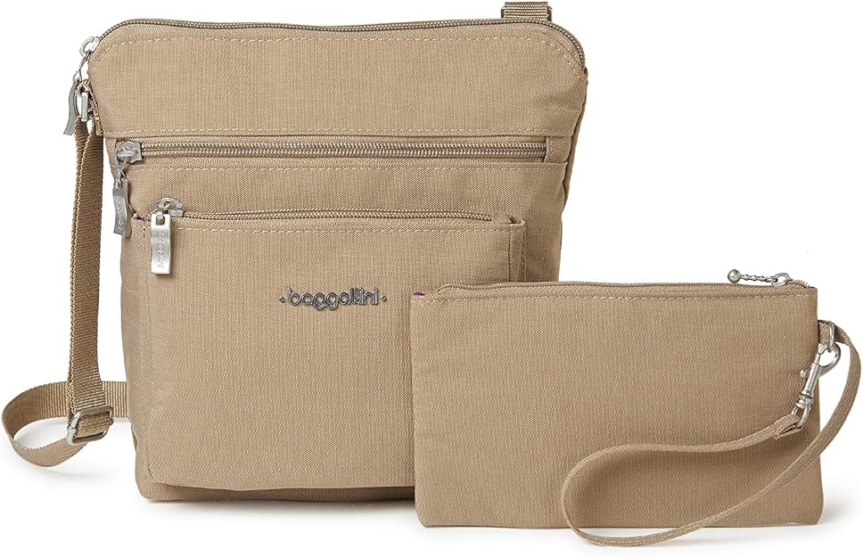 Baggallini Legacy Pocket Crossbody With RFID Wristlet
