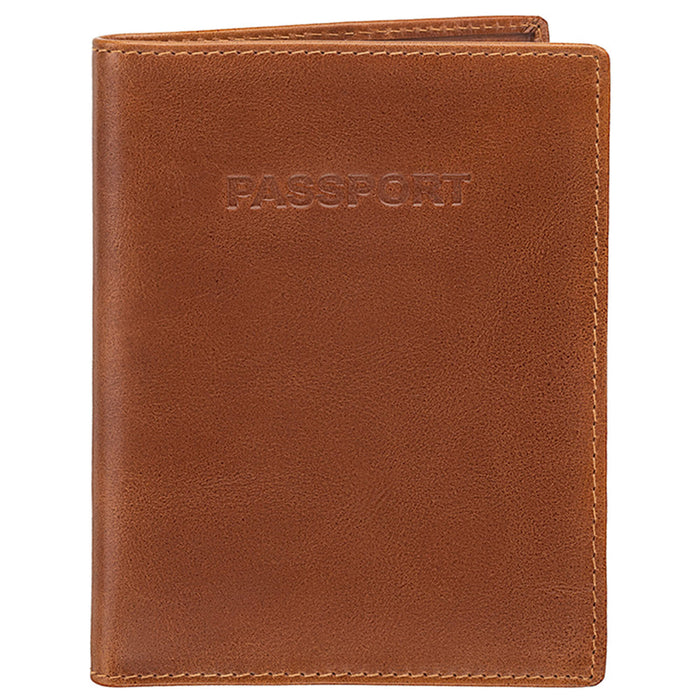 Mancini Leather Travel RFID Secure Passport Holder