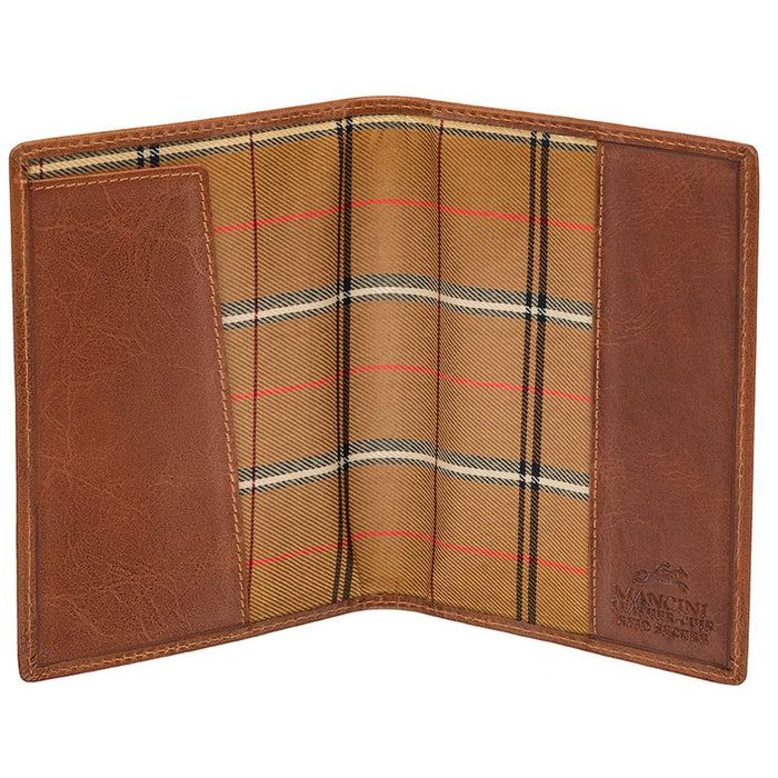 Mancini Leather Travel RFID Secure Passport Holder