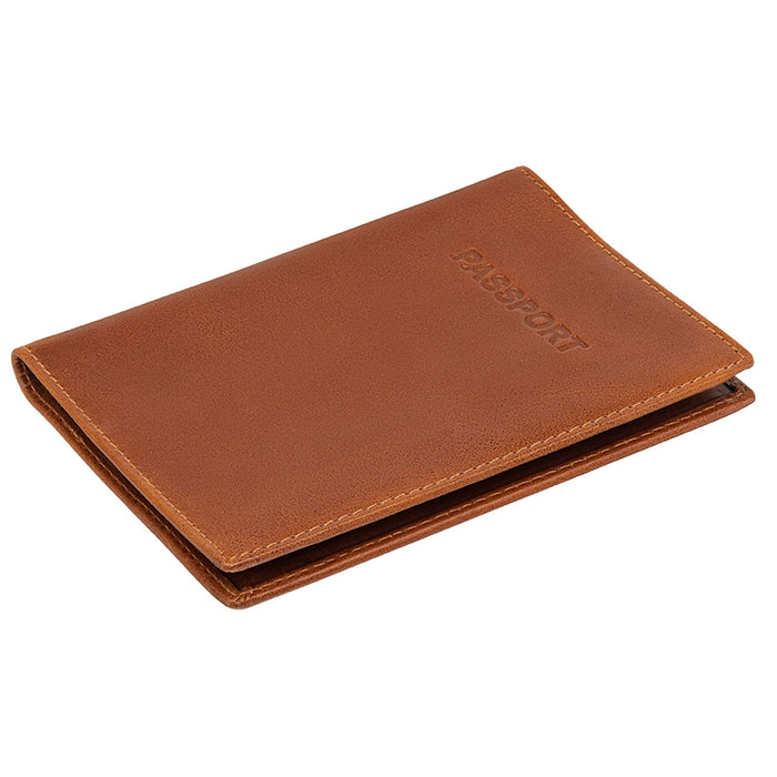 Mancini Leather Travel RFID Secure Passport Holder