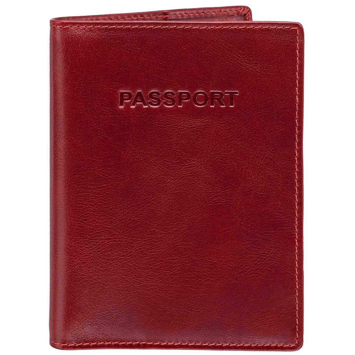 Mancini Leather Travel RFID Secure Passport Holder