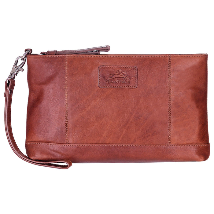 Mancini Leather Ladies' Wristlet RFID