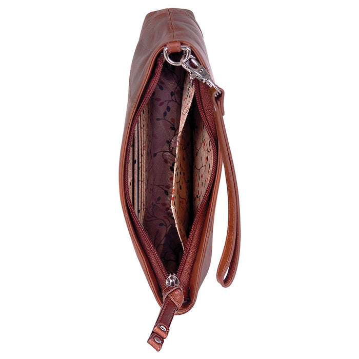 Mancini Leather Ladies' Wristlet RFID