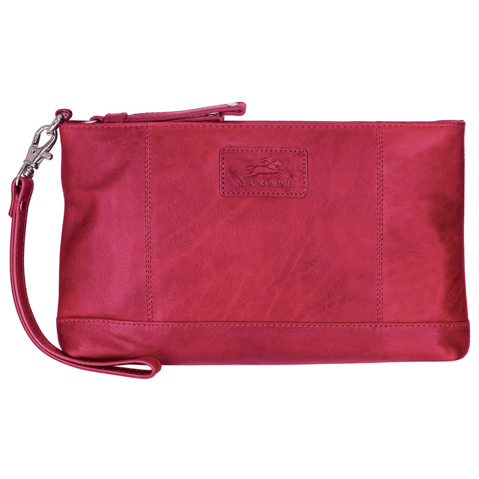 Mancini Leather Ladies' Wristlet RFID
