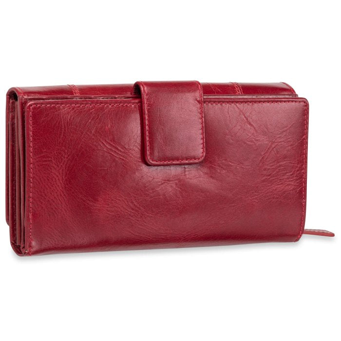 Mancini Leather Ladies’ RFID Secure Medium Clutch Wallet