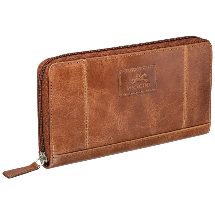 Mancini Leather Ladies' Clutch Wallet RFID