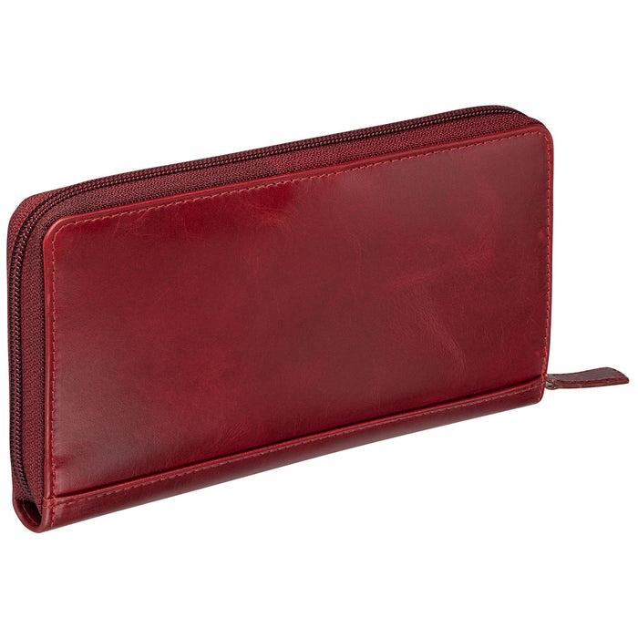 Mancini Leather Ladies' Clutch Wallet RFID
