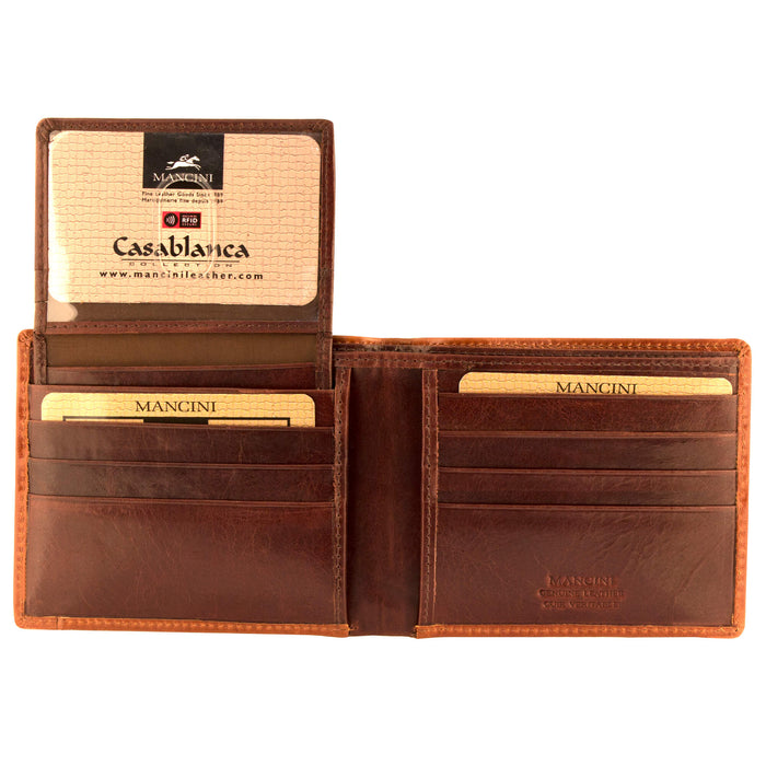 Mancini Men’s Billfold with Removable Passcase