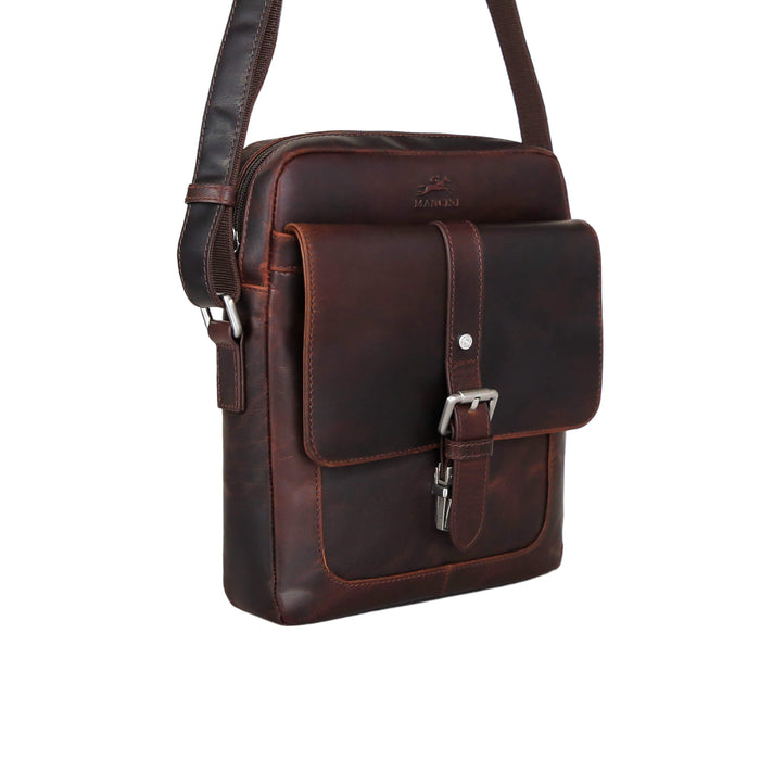 Mancini Leather Buffalo Crossbody Bag