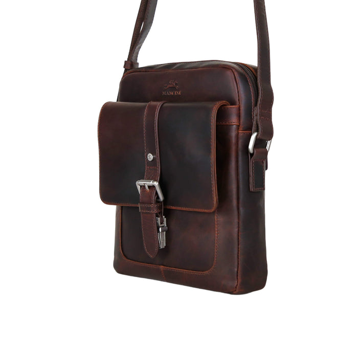 Mancini Leather Buffalo Crossbody Bag