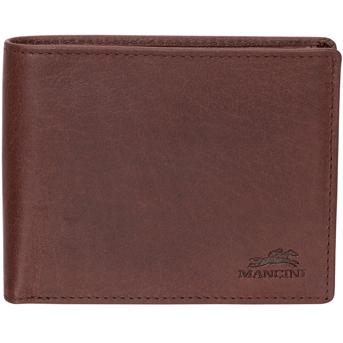 Mancini Leather Men’s Buffalo RFID Secure Billfold