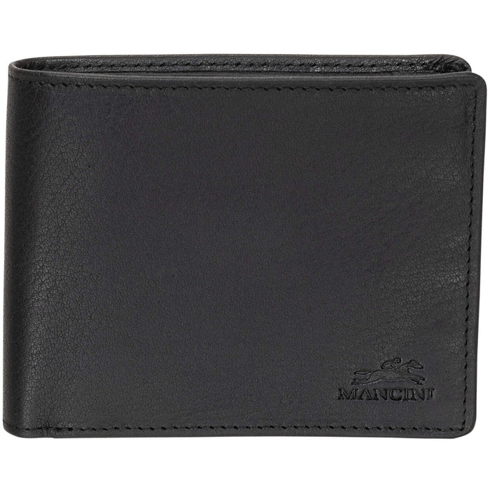 Mancini Men's Buffalo RFID Secure Left Wing Billfold