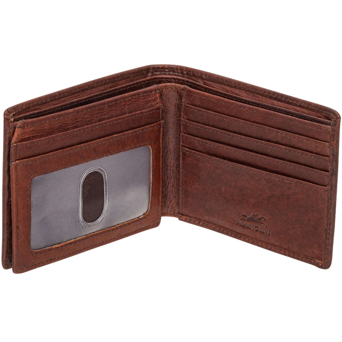Mancini Men's Buffalo RFID Secure Left Wing Billfold