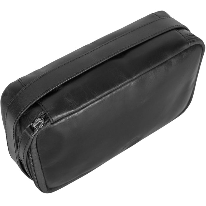 Mancini Leather Classic Toiletry Kit