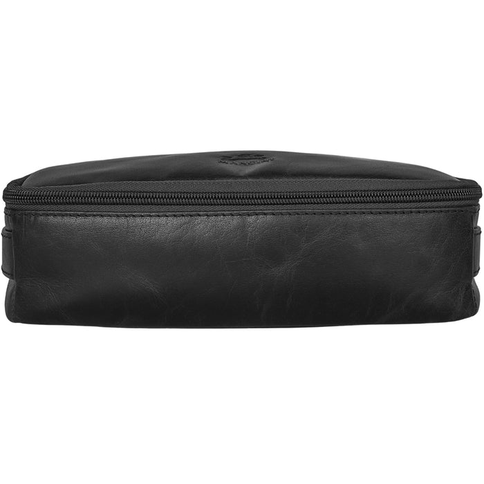 Mancini Leather Classic Toiletry Kit