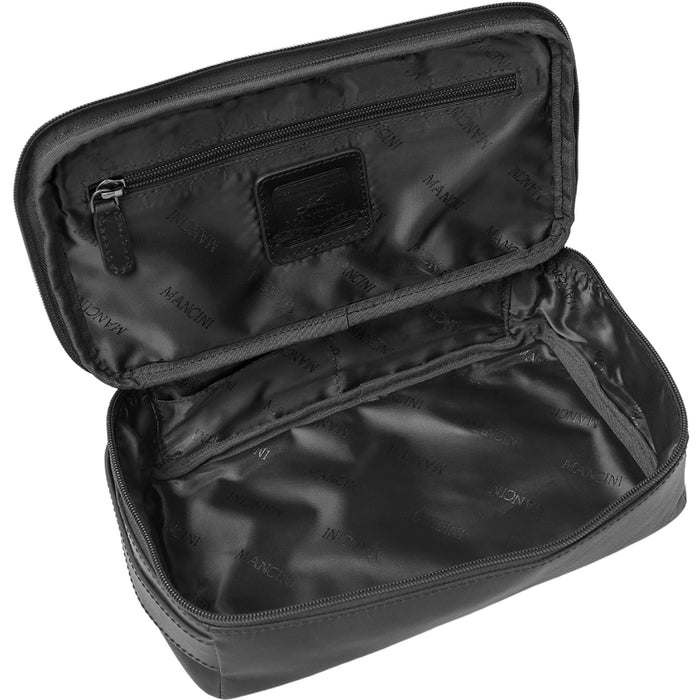Mancini Leather Classic Toiletry Kit