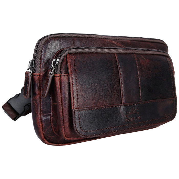 Mancini Leather Buffalo Waist Bag