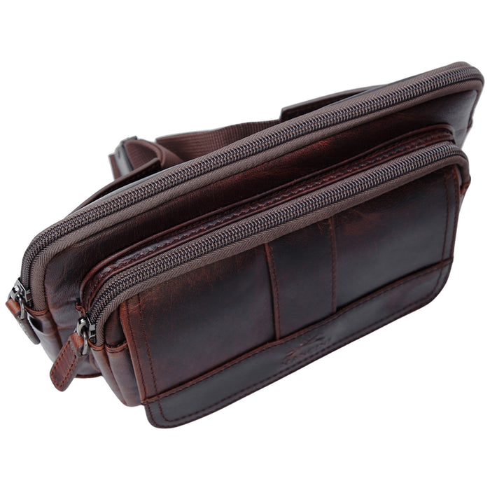 Mancini Leather Buffalo Waist Bag